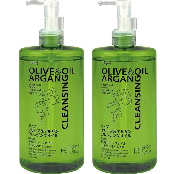 DẦU TẨY TRANG OLIVE & ARGAN DEVE (CHAI 500ML) - Hàng Nhật nội địa