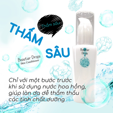 SERUM DƯỠNG ẨM DA, SE KHÍT LỖ CHÂN LÔNG HANAJIRUSHI BOOSTER CONDITIONER  48ML- Hàng Nhật nội địa