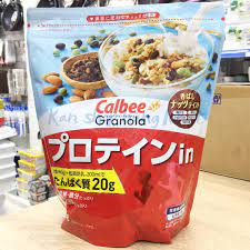 Ngũ cốc dinh dưỡng Calbee Granola bổ sung Protein & hạt dinh dưỡng 420g- Hàng Nhật nội địa