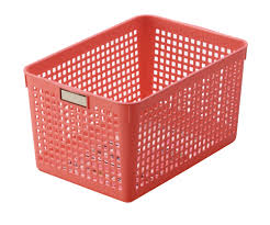 Rổ Nhựa Đa Năng Màu Hồng (33.2X24.4X8.7CM)