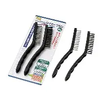 Set 2 bàn chải thép chà rỉ sét đa năng Echo 22cm - Hàng Nhật nội địa