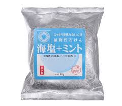 XÀ PHÒNG VỆ SINH VỚI MUỐI BIỂN VÀ BẠC HÀ - Hàng Nhật nội địa