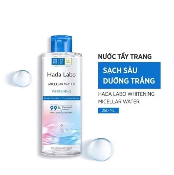 Nước tẩy trang sạch sâu cho da khô, da thường Hada Labo Micellar Water Hydrating 240ml
