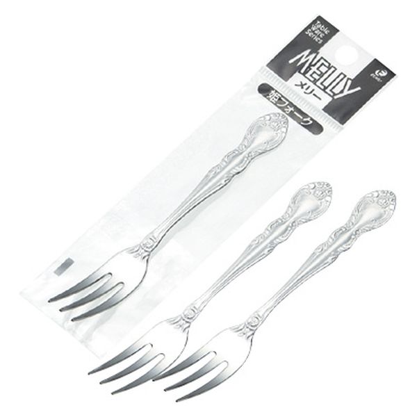 Set 2 dĩa inox ăn trái cây Melly 12cm - Hàng Nhật nội địa