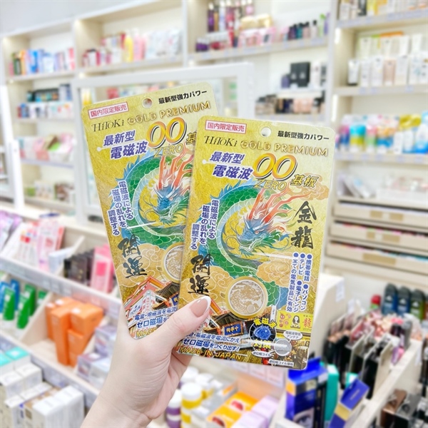Miếng Dán Triệt Sóng Điện Từ Bảo Vệ Não Hitoki ( Rồng Vàng) - Hàng Nhật nội địa