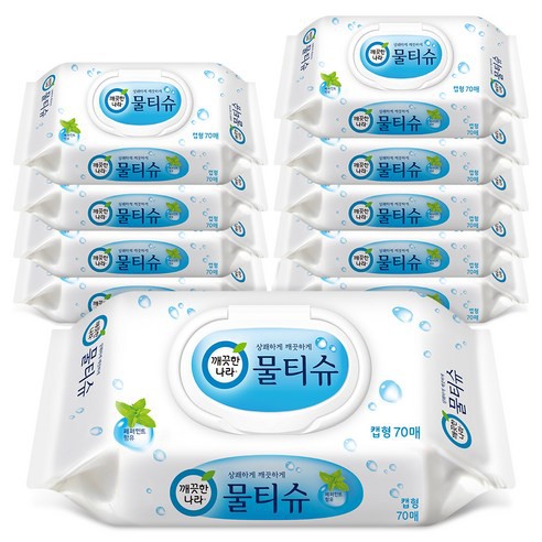 Giấy ướt Kleannara 10 tờ hướng bạc hà