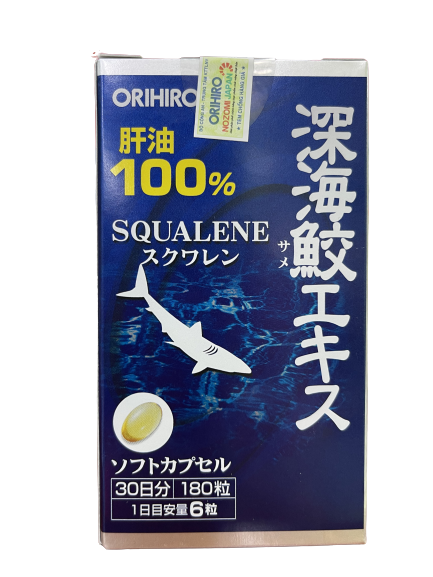 Viên uống dầu gan cá mập Orihiro 180 viên( đã phân loại) - Hàng Nhật nội địa