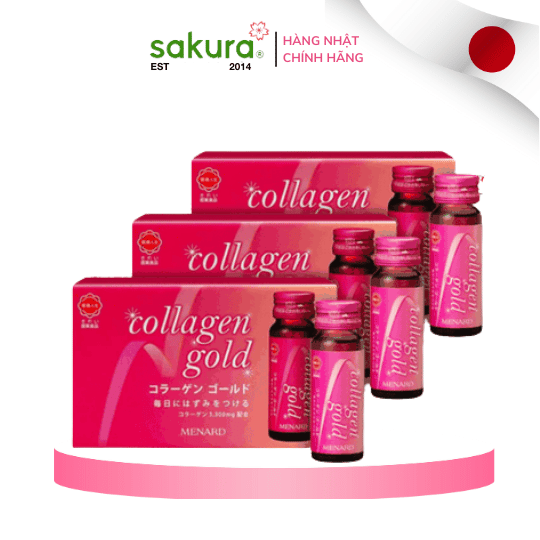 Combo 3 Hộp Collagen Menard Gold Nhật Bản ( 30 Lọ x 30ml) - Hàng Nhật nội địa
