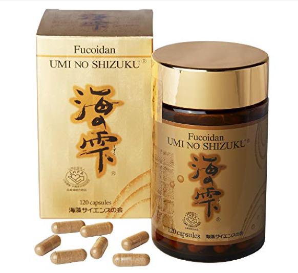 Viên uống hỗ trợ tăng cường sức khỏe tế bào, giảm ung thư Fucoidan Umi No Shizuku 120 viên – Hàng Nhật nội địa