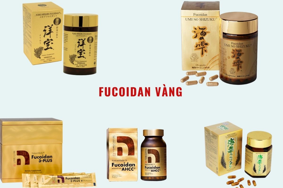 Fucoidan Umi NFucoidan Umi No Shizuku nội địa Nhật hộp vàng