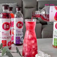 Giấm lựu hữu cơ Deasang 900ml, vị lựu – chai - Hàng Nhật nội địa