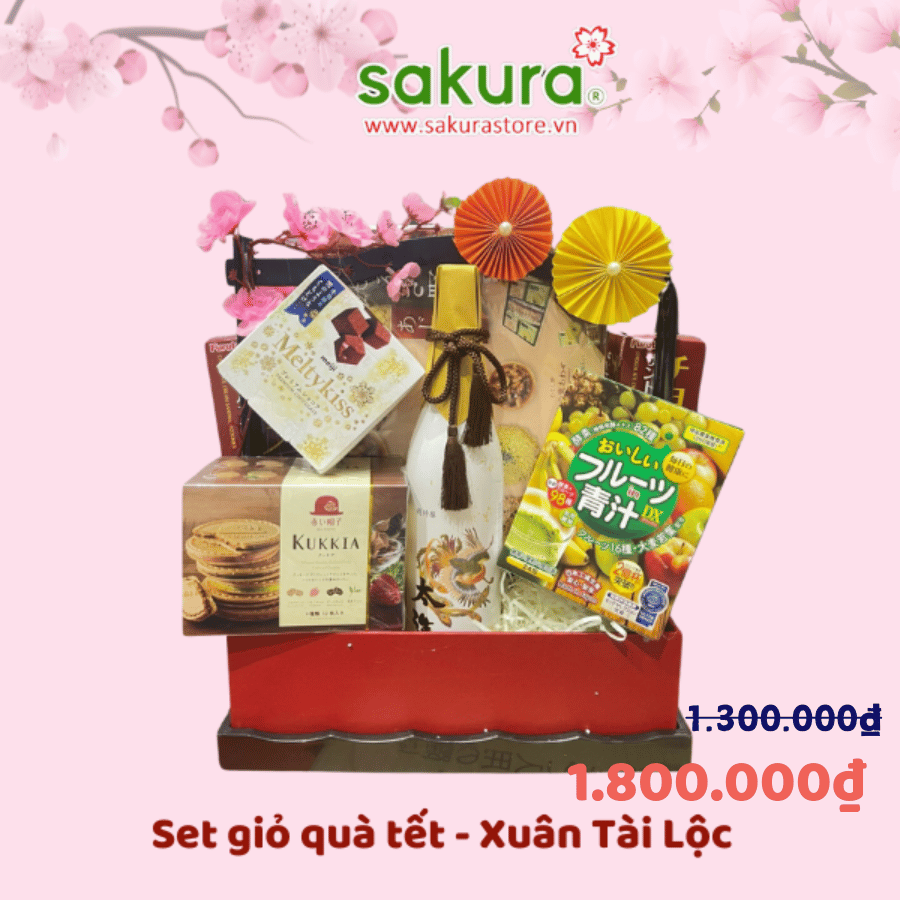 Giỏ quà tết Nhật Bản Xuân Tài Lộc