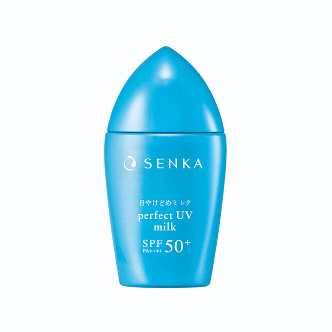 Sữa Chống Nắng Senka Kiềm Dầu, Mịn Lì Cho Da Dầu 40ml Perfect UV Milk SPF50+ PA++ ++ - Hàng Nhật Nội Địa