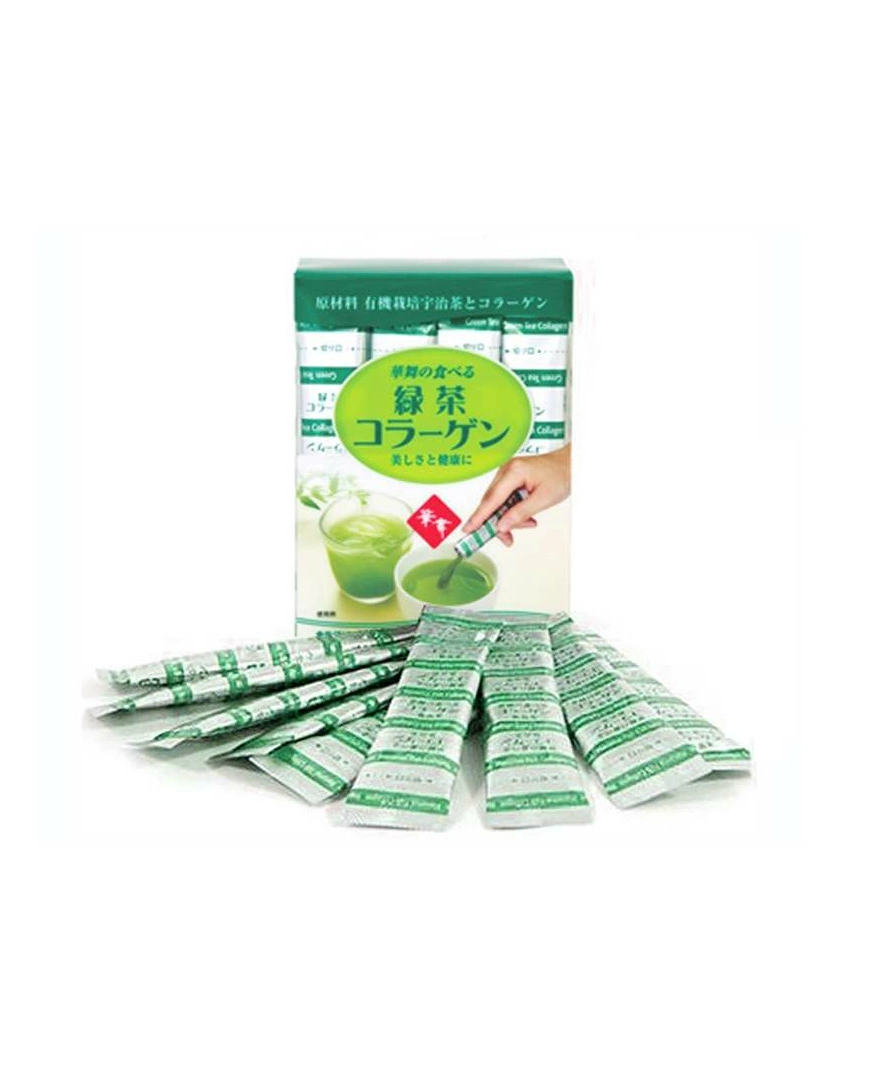 Collagen hanamai  vị trà xanh ( đã phân loại) - Hàng Nhật nội địa