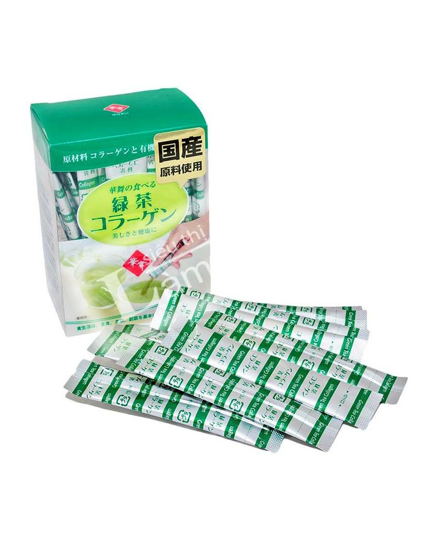 Collagen hanamai  vị trà xanh ( đã phân loại) - Hàng Nhật nội địa