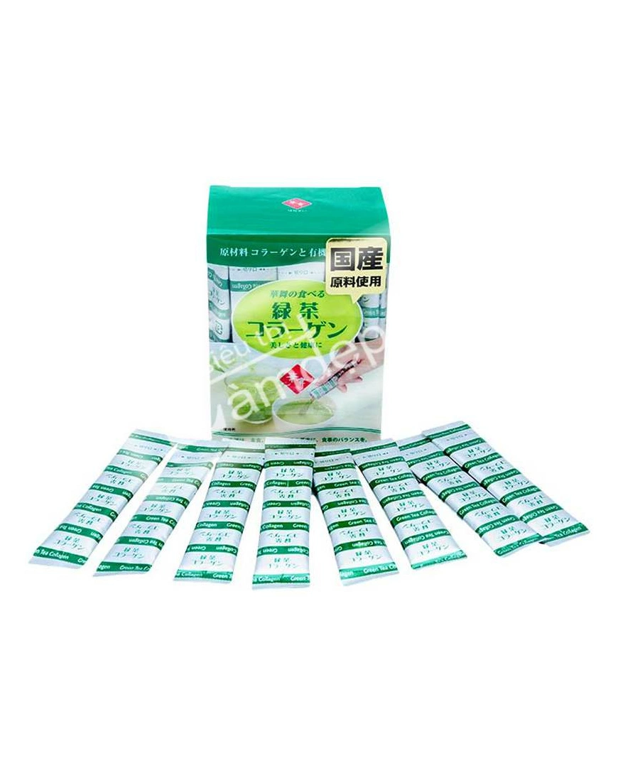 Collagen hanamai  vị trà xanh ( đã phân loại) - Hàng Nhật nội địa