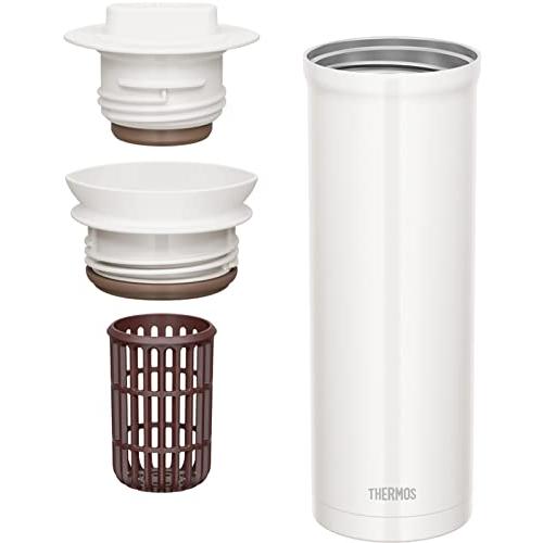 Bình giữ nhiệt nóng lạnh có lọc trà 1 lít Thermos màu trắng - Hàng Nhật nội địa