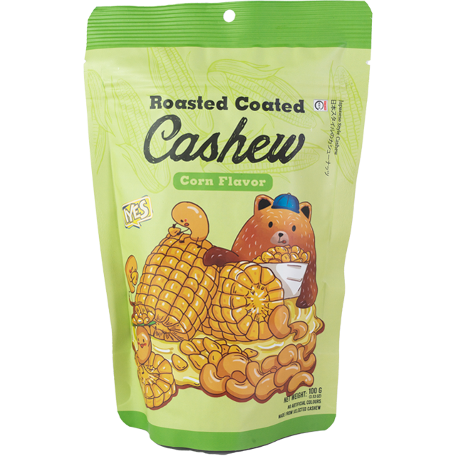 Hạt Điều Indo IYES Cashew Rang Tẩm Vị Bắp 100g - Hàng Nhật nội địa