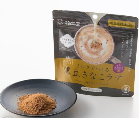 Bột đậu đen Latte Black bean Latte mix Tsuboichi 100gr - Hàng Nhật nội địa