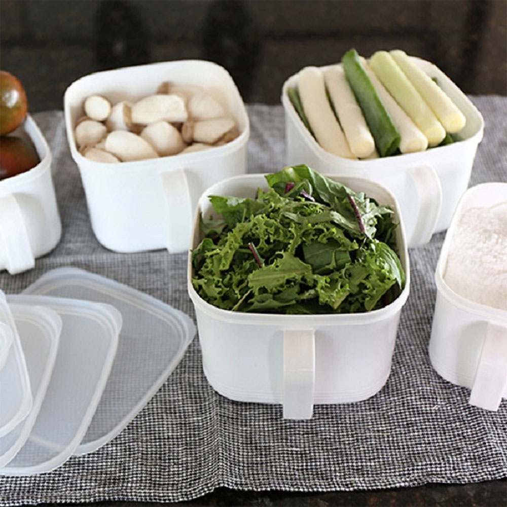 Hộp nhựa Nakaya có nắp, quai cầm 1.4l- Hàng Nhật nội địa