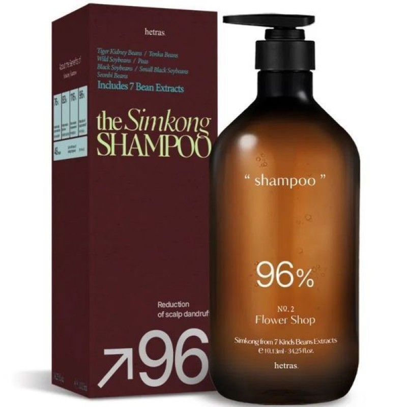 ( Hàn Quốc) Dầu Gội Hetras The Simkong Shampoo Flower Shop 1013ml ( Hương hoa tươi ngọt ngào)
