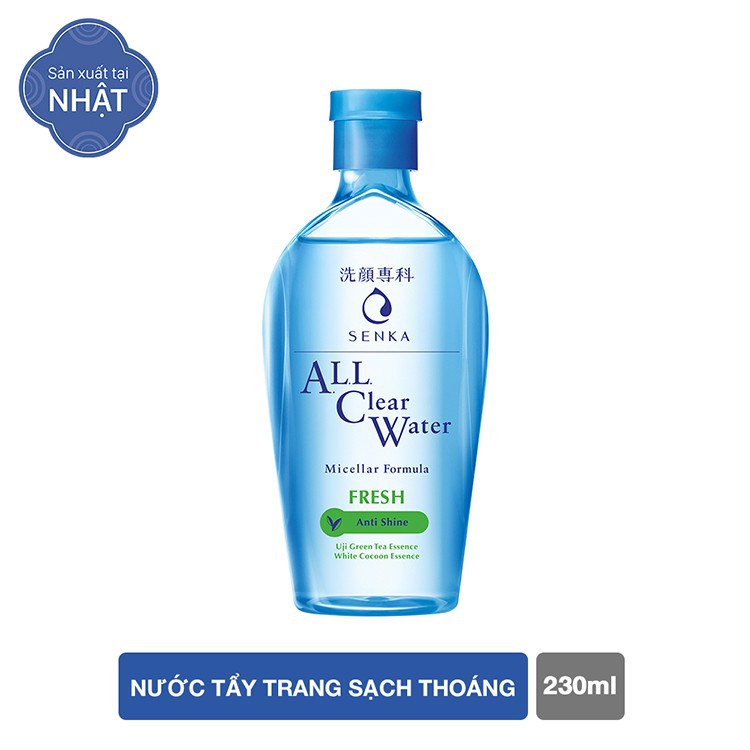 Nước tẩy trang sạch thoáng Senka 230ml - Hàng Nhật nội địa