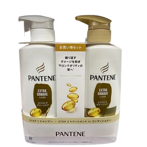 Set dầu gội Pantene phục hồi hư tổn màu vàng - Hàng Nhật nội địa