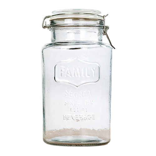 Bình thủy tinh nắp bật 1,5l- Hàng Nhật nọi địa