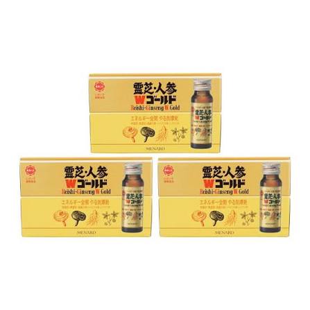 Combo 3 Hộp Nước Sâm Linh Chi Menard Reishi Ginseng Phục Hồi Thể Lực Nhanh ( 30 Lọ)  - Hàng Nhật nội địa