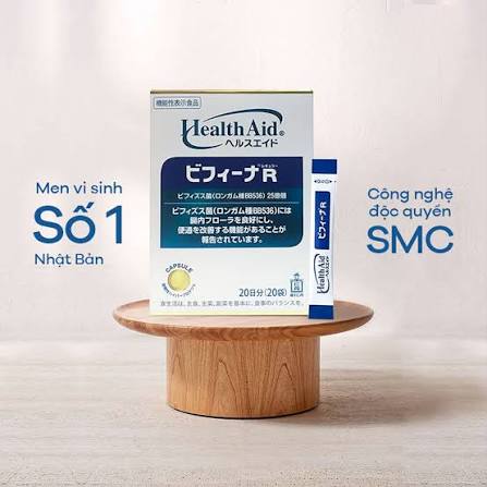 (TẶNG THÊM 10 GÓI) Combo 2 hộp men vi sinh HealthAid Bifina R 20 gói - Hàng Nhật chính hãng