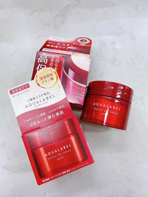 Kem dưỡng siêu dưỡng ẩm Shiseido Aqualabel Special Gel Cream 90g (màu đỏ)- Hàng Nhật chính hãng