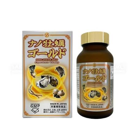 Viên Uống Tinh Chất Hàu Tươi Nano Oyster Gold NICHIEI BUSSAN 120 Viên - Hàng Nhật chính hãng