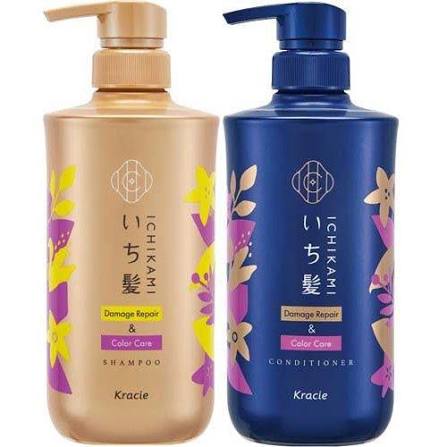 Dầu gội xả Ichikami Kracie Màu Vàng/Đen (Premium đặc trị) - Hàng Nhật nội địa