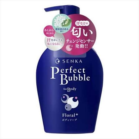 Sữa tắm Senka Perfect Bubble hương hoa linh lan & hoa nhài 500ml - Hàng Nhật nội