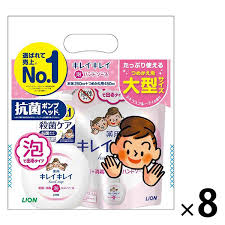 Nước rửa tay tạo bọt Lion set chai 250+ túi 450ml