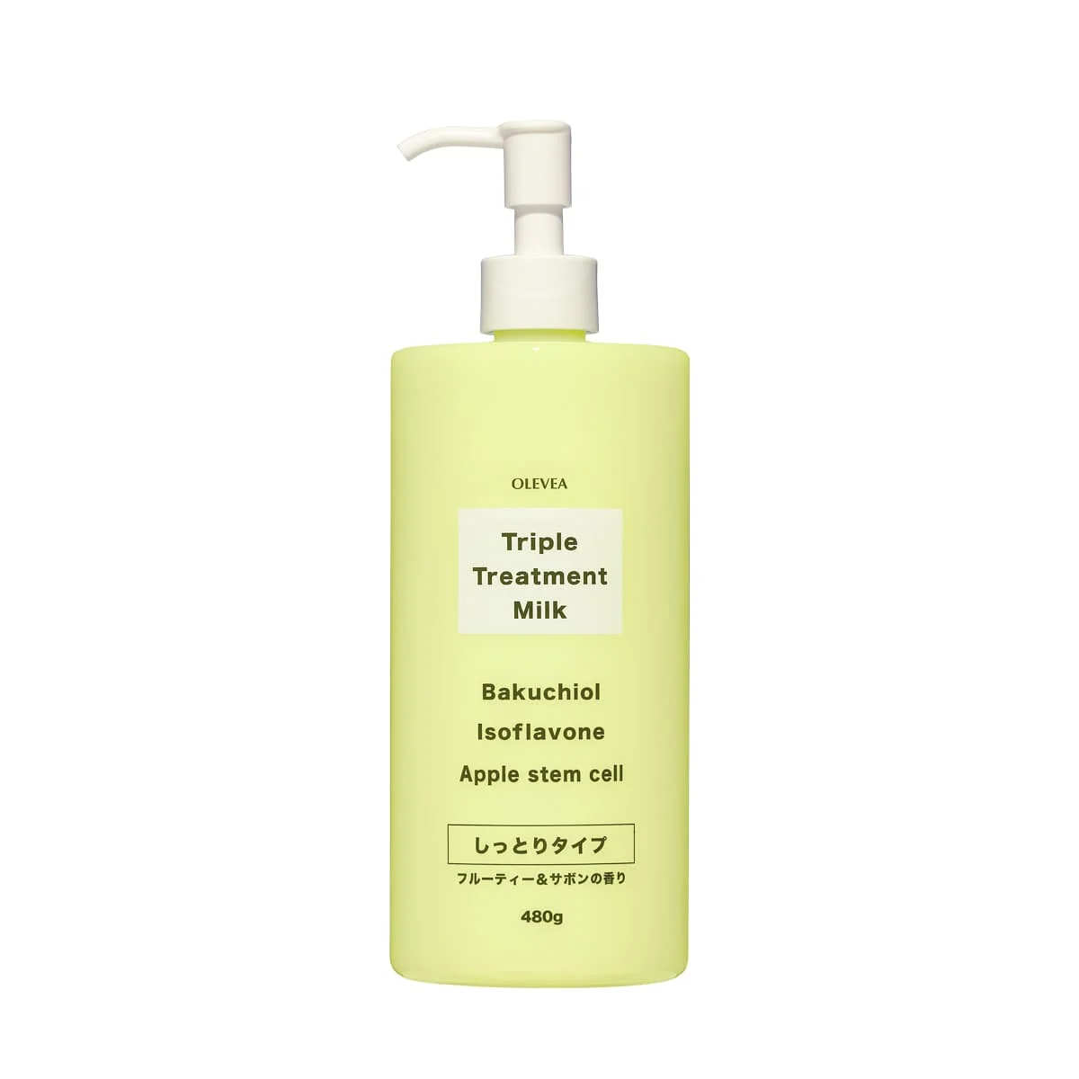Sữa Dưỡng Thể Cấp Ẩm Chống Lão Hóa – Olevea Triple Treatment Milk Botanicals (480g) - Hàng Nhật nội địa