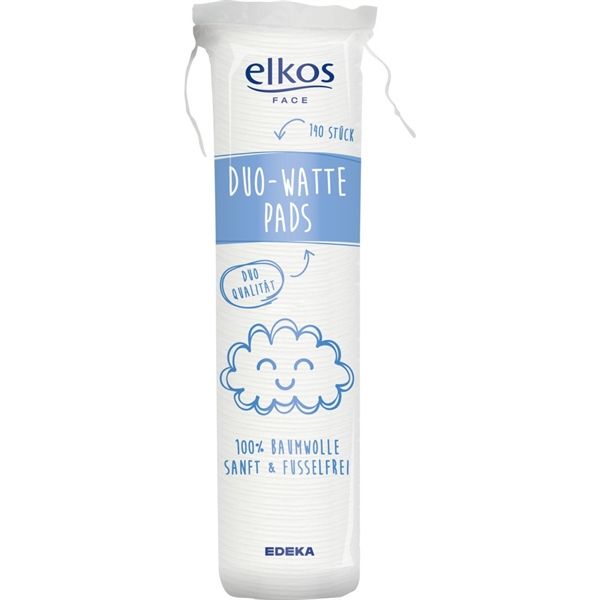 Bông tẩy trang Elkos 140 miếng - Hàng Nhật nội địa