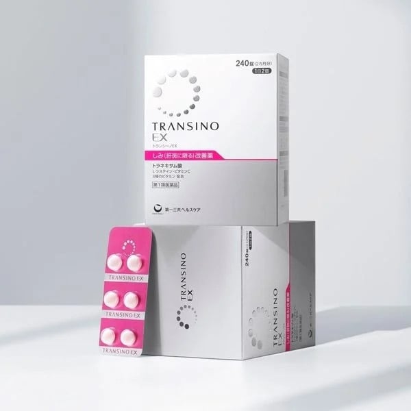 New Viên Uống Trị Nám Sạm Da Transino EX 240 Viên Mẫu Mới - Hàng Nhật nội địa