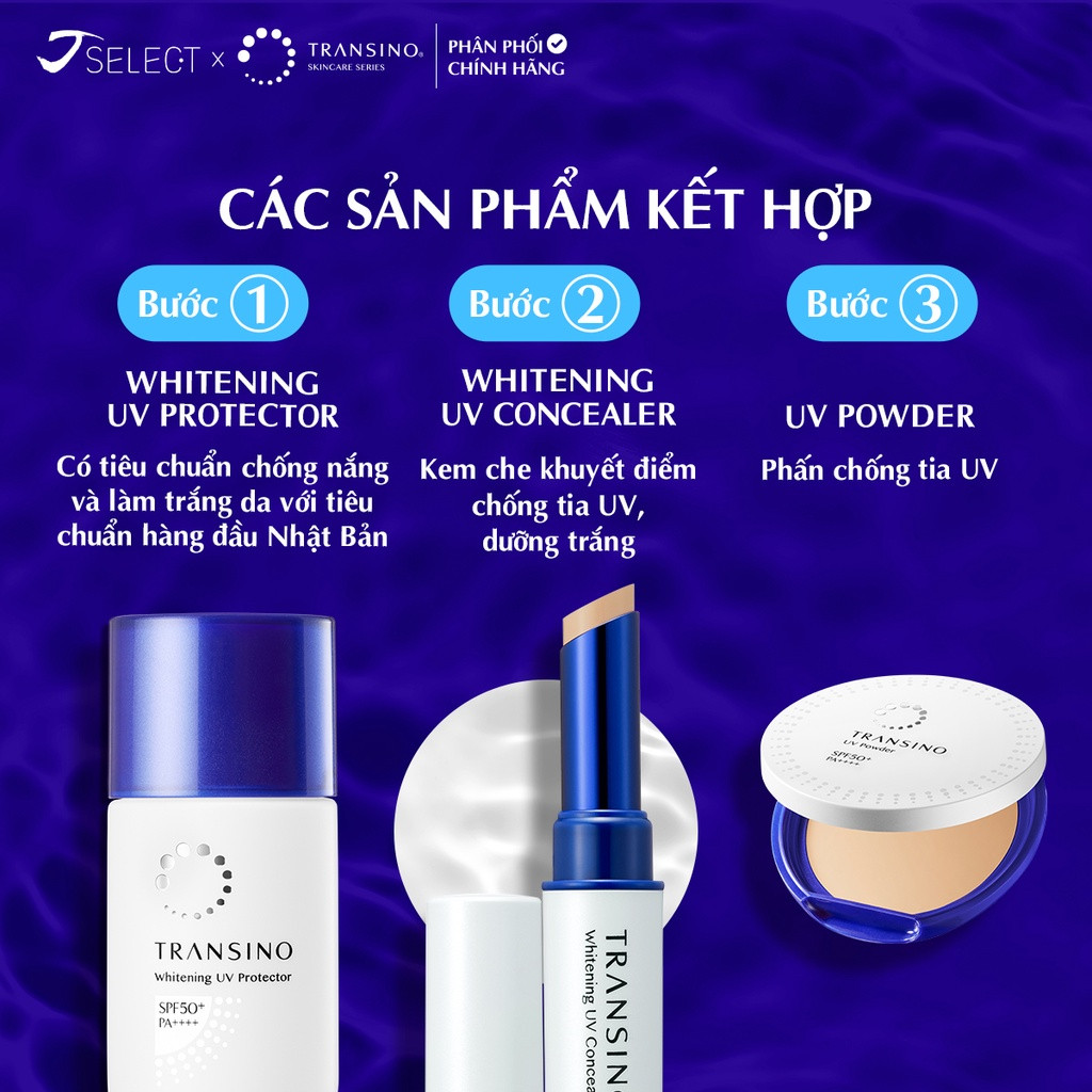 ( Chính Hãng) Thanh Che Khuyết Điểm Transino Whitening UV Concealer SPF50 PA++++ (2.5g)