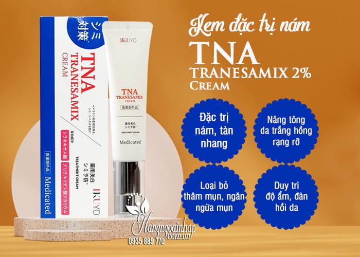 IKUYO- Kem trị nám TNA Tranesamix 2% 30g- Hàng Nhật nội địa