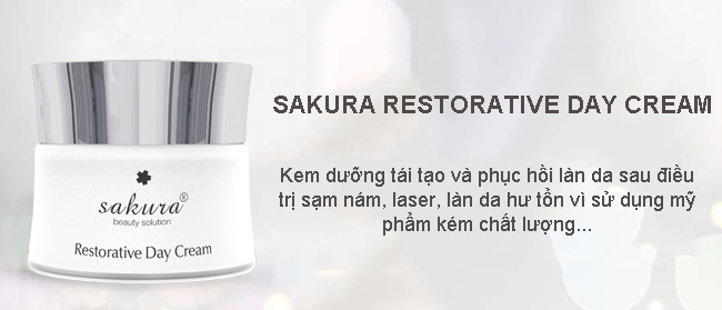 KEM DƯỠNG TRẮNG DA TÁI TẠO VÀ PHỤC HỒI BAN NGÀY SAKURA