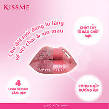 Kem tẩy tế bào chết và dưỡng ẩm vùng môi Kissme 10g - Hàng Nhật nội địa