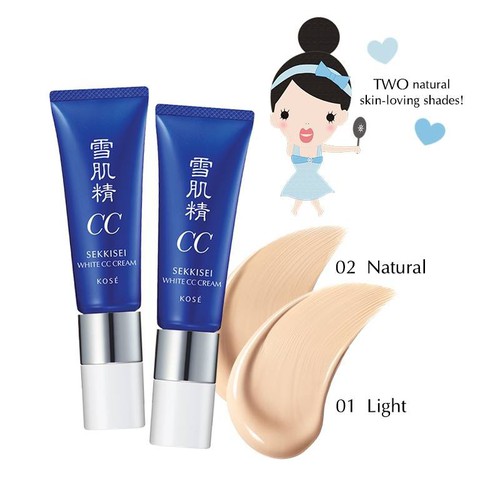 KEM TRANG ĐIỂM CC KOSE SEKKISEI NHẬT BẢN SPF 50/PA+++ tone 01 - Hàng Nhật nội địa