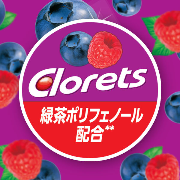 Kẹo Cao Su Clorets Vị Việt Quất Mix Mâm Xôi- Hàng Nhật nội địa