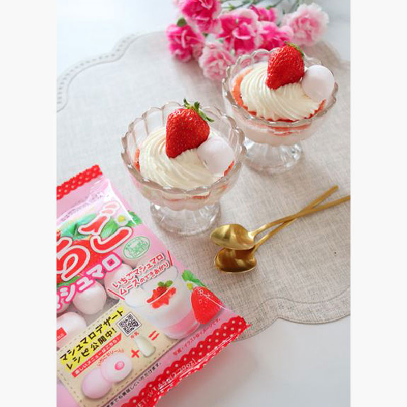 Kẹo Marshmallow Eiwa vị dâu (65g) - Hàng Nhật nội địa