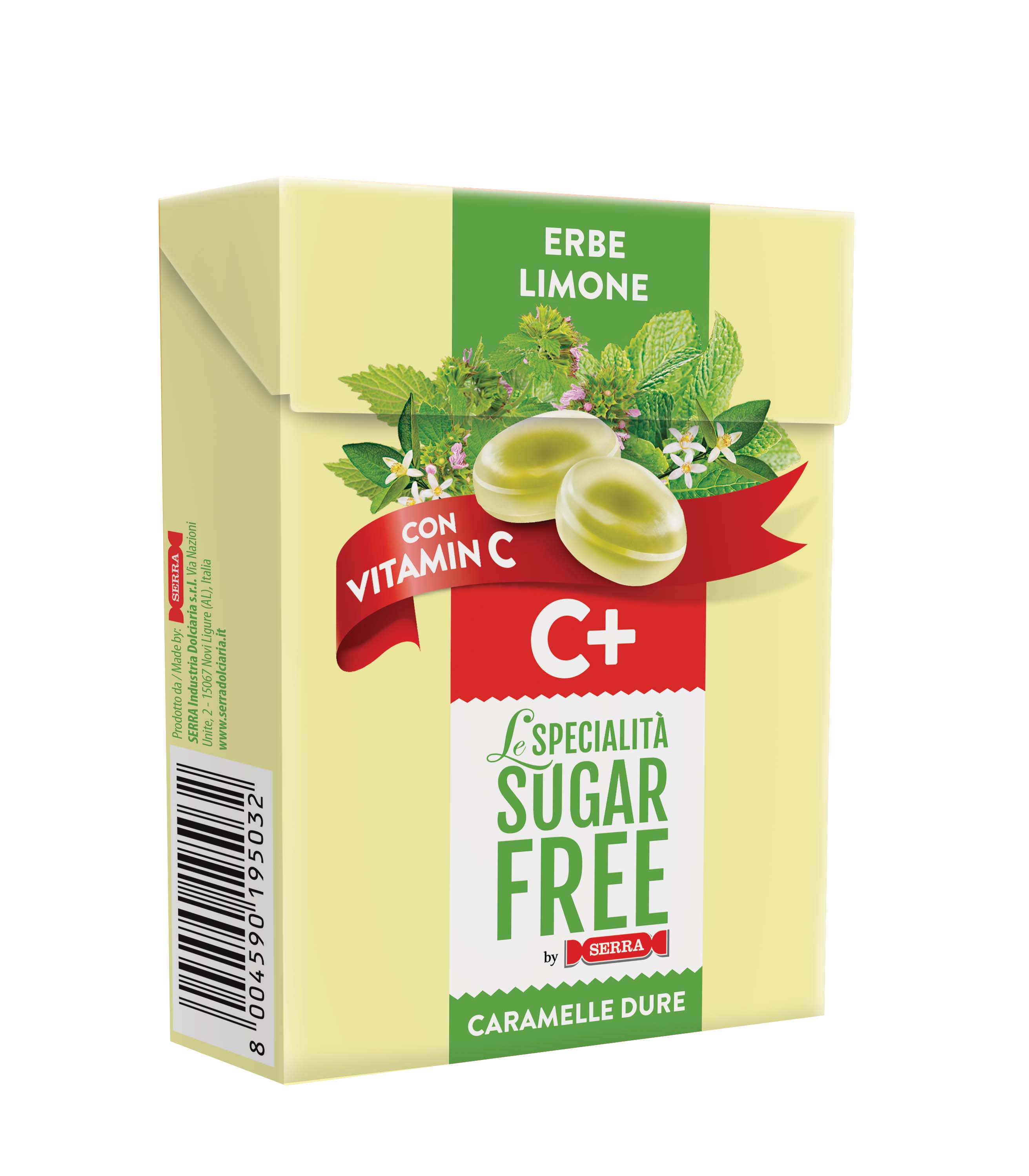 Kẹo ngậm không đường vị chanh, thảo mộc và vitamin C - Hàng Nhật nội địa
