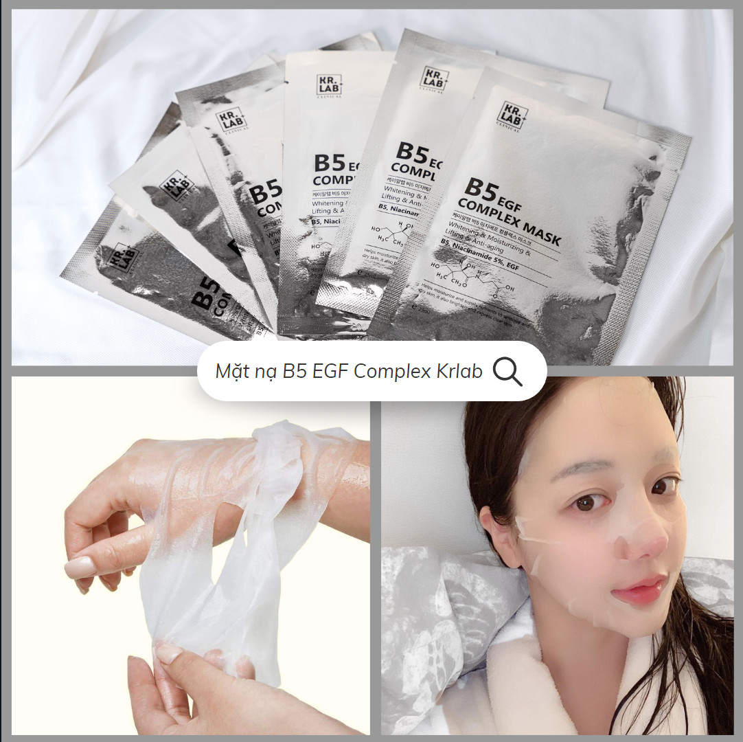 Mặt Nạ Kr.Lab+ B5 EGF Complex Mask 25ml - Hàng Nhật nội địa