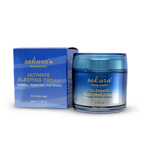 MẶT NẠ NGỦ LÀM DỊU VÀ TRẺ HÓA LÀN DA SAKURA ULTIMATE SLEEPING CREAM.