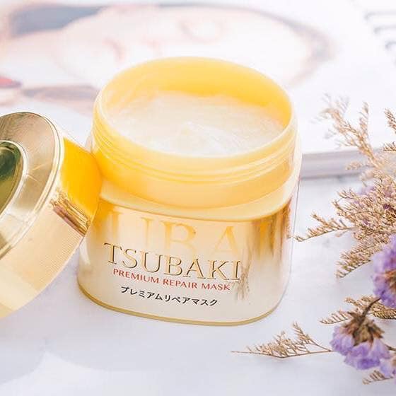 Mặt nạ ủ tóc cao cấp phục hồi hư tổn Tsubaki Shiseido 180g - Hàng Nhật nội địa