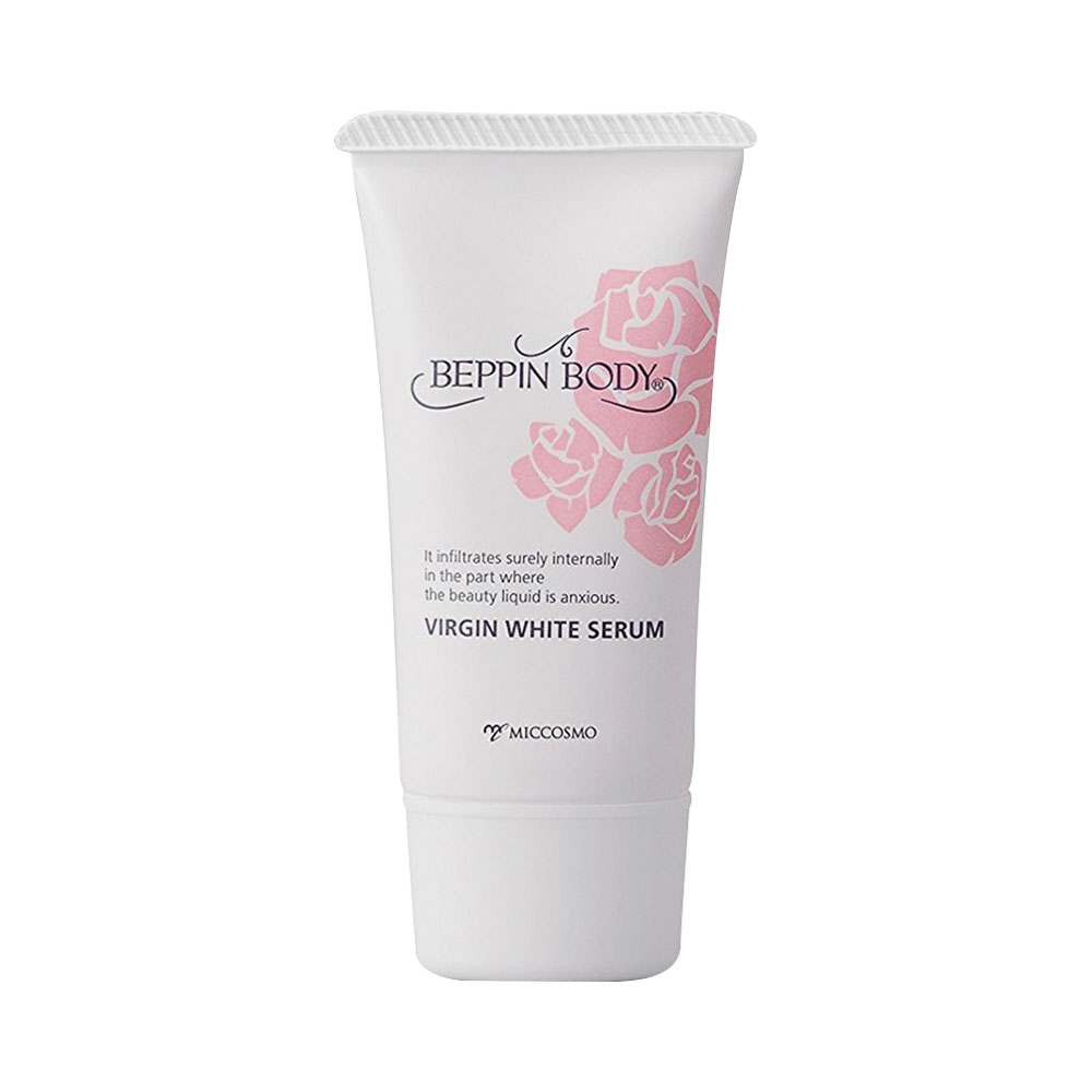 Tinh chất dưỡng sáng mờ thâm dành riêng cho vùng nhũ hoa, vùng bikini, nách, đùi trong Beppin Body Virgin White Serum MICCOSMO 30g - Hàng Nhật chính hãng